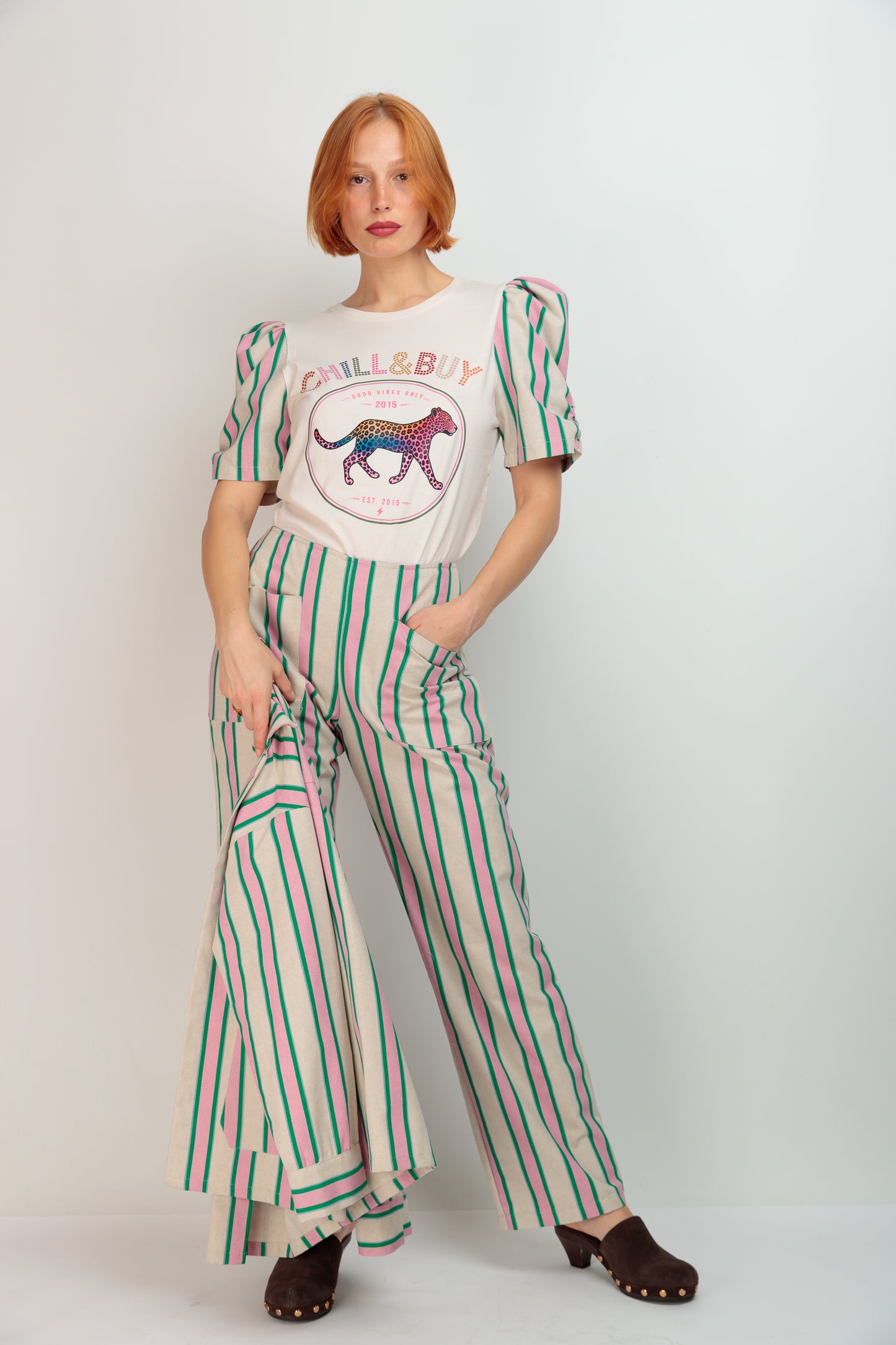 Polka Dot Pocket Pants