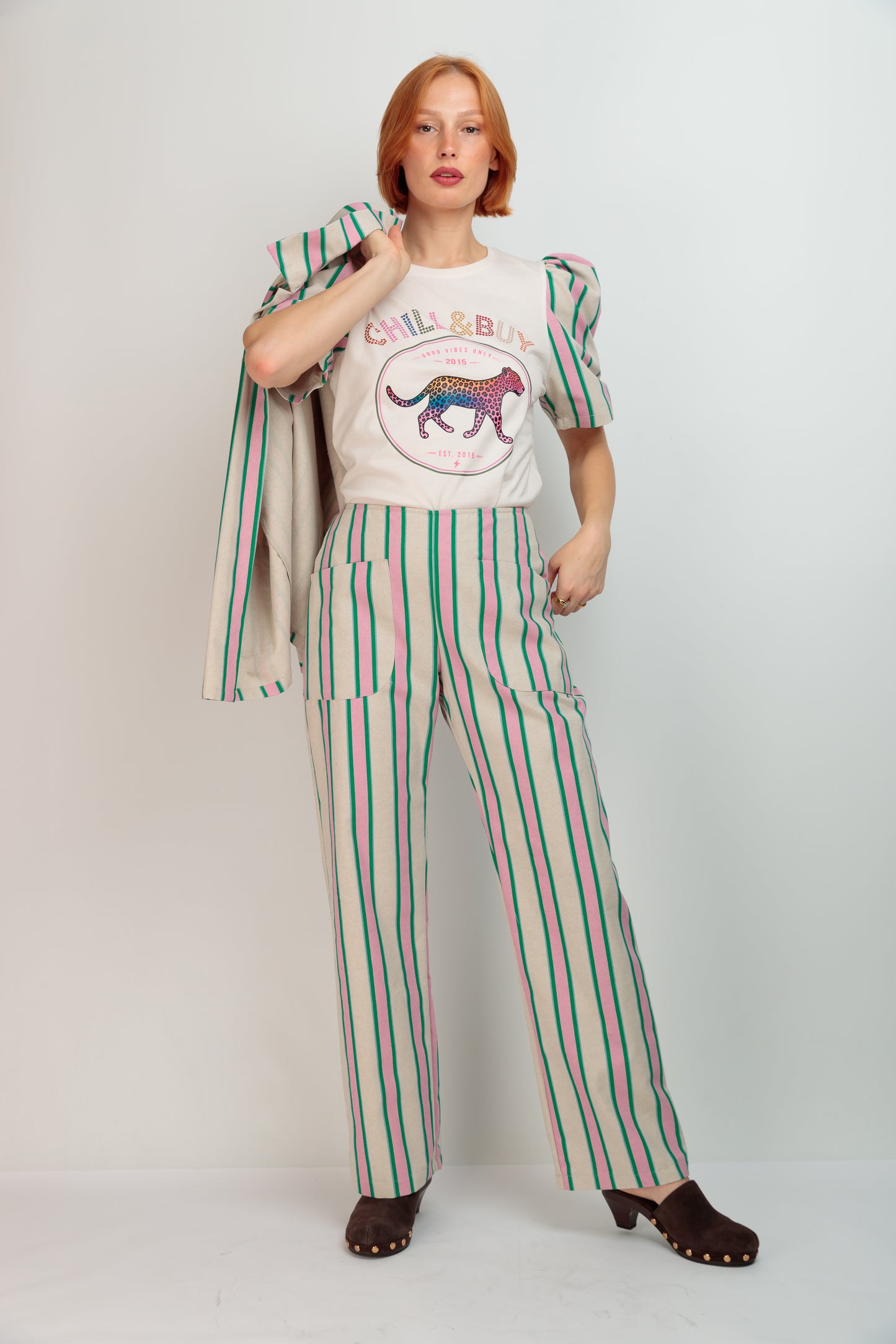 Polka Dot Pocket Pants