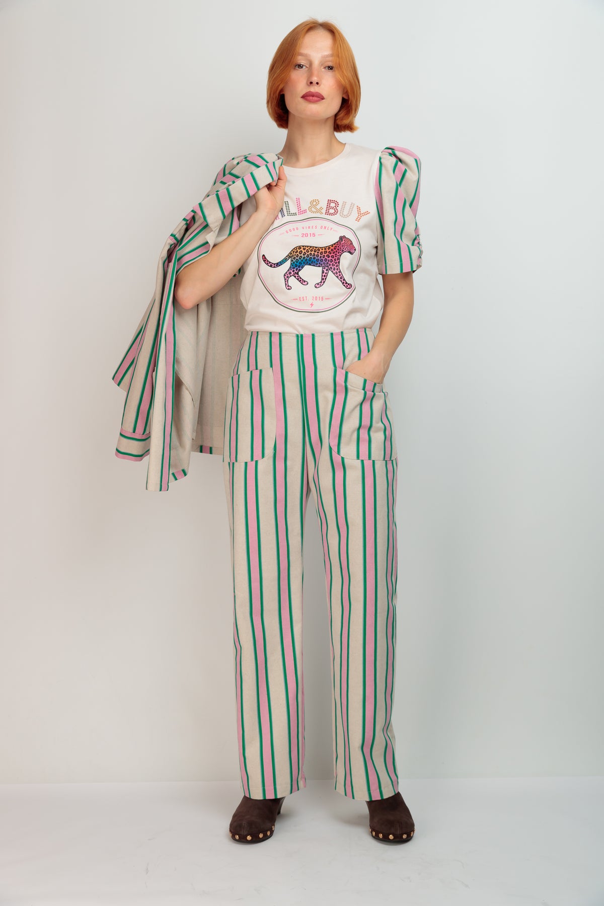 Polka Dot Pocket Pants