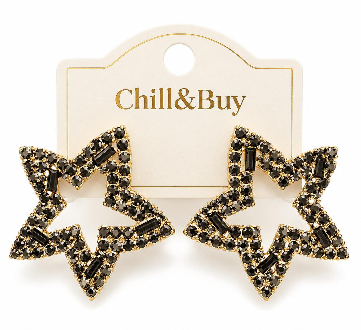 Pendientes Star Black