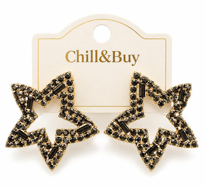 Pendientes Star Black