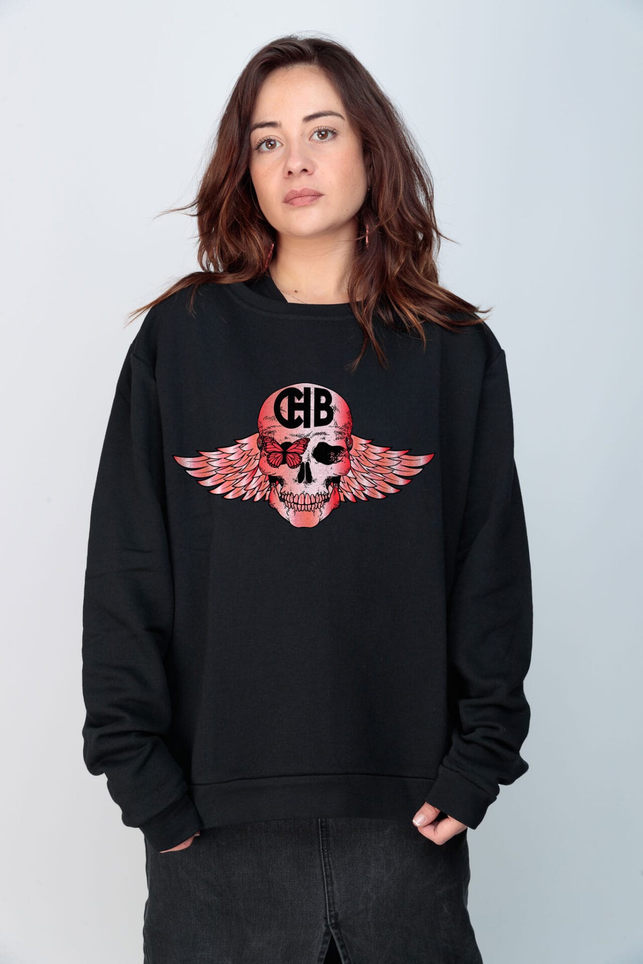 SUDADERA SKULL TIE