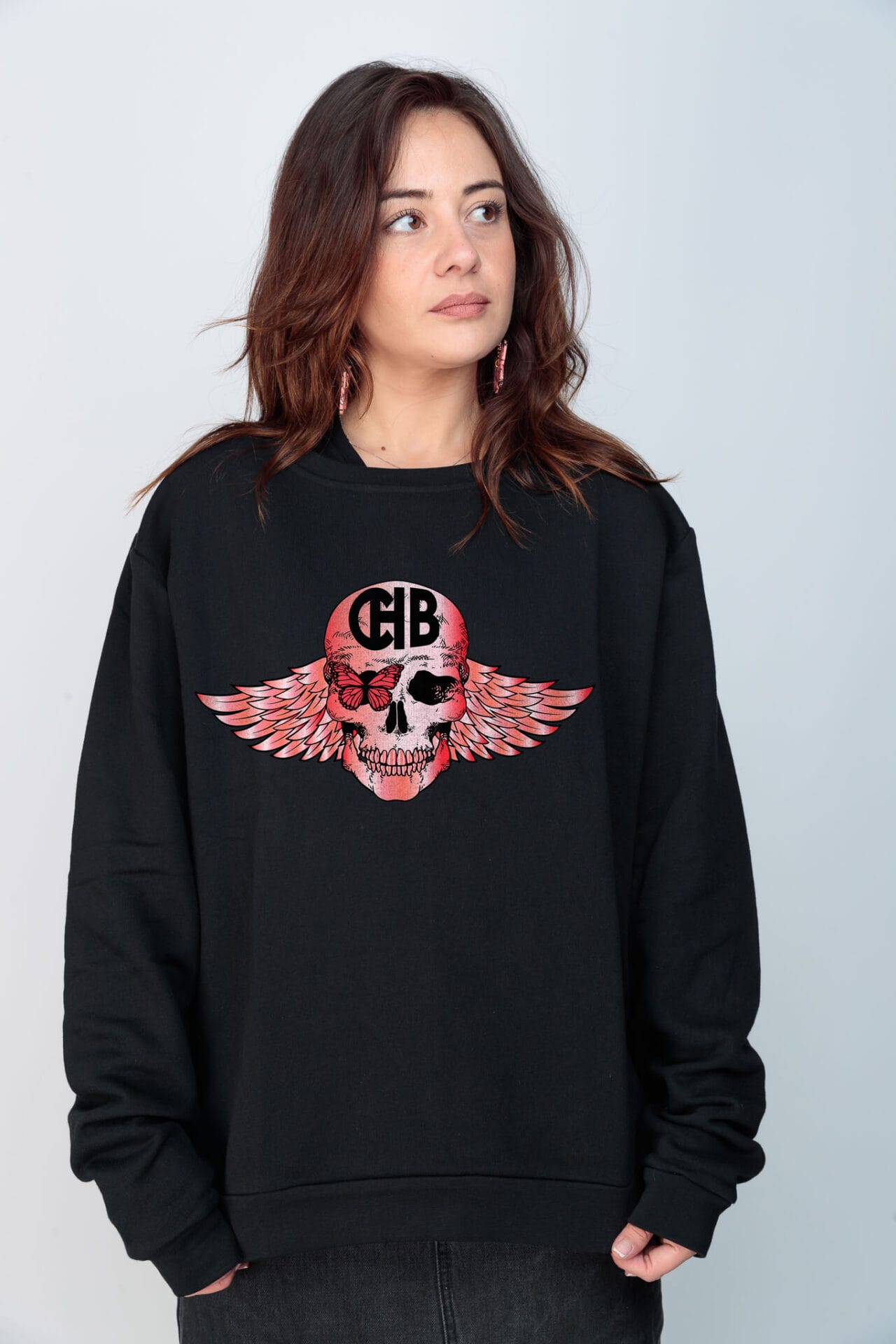 SUDADERA SKULL TIE