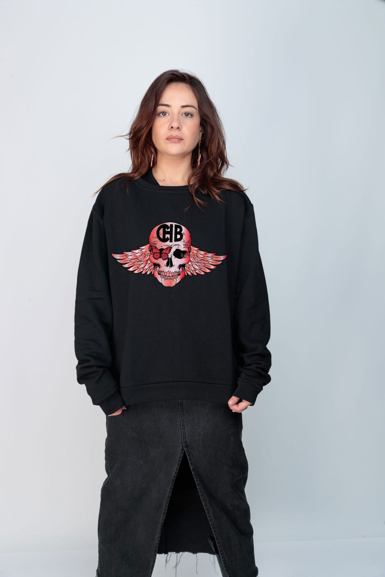 SUDADERA SKULL TIE