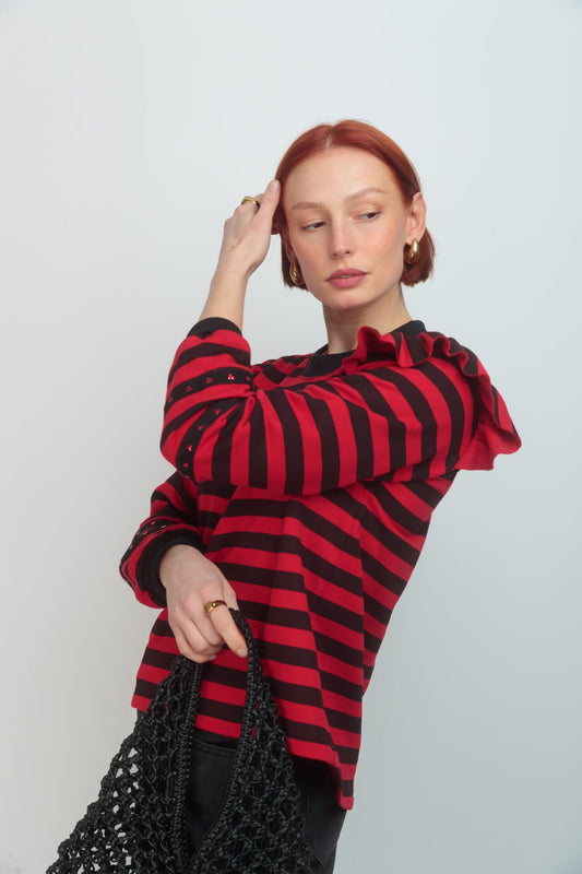 Sudadera Tina Rayas