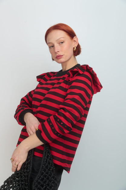 Sudadera Tina Rayas