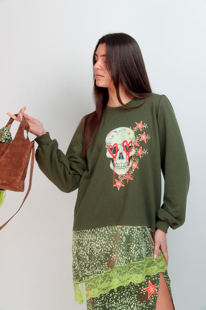 Sweat-shirt combiné Leo Star Crane