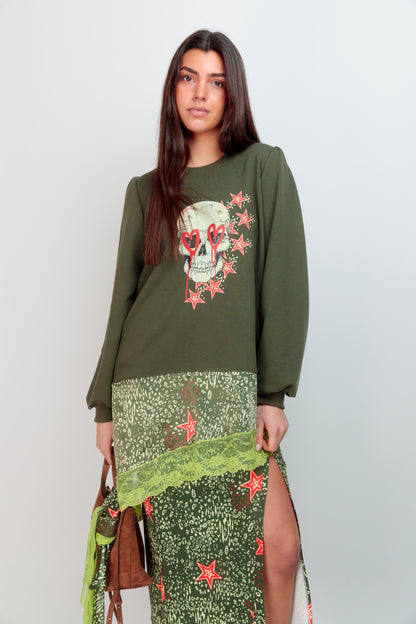 Sweat-shirt combiné Leo Star Crane