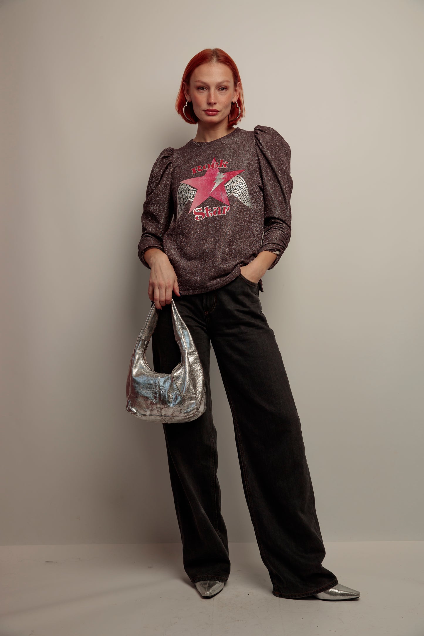 Sudadera Lurex Rock Star