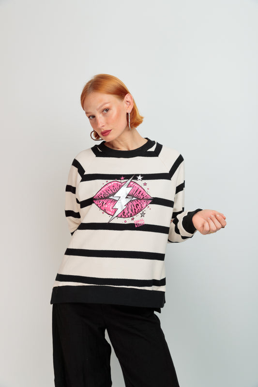 Sudadera Rayas Boca Tique