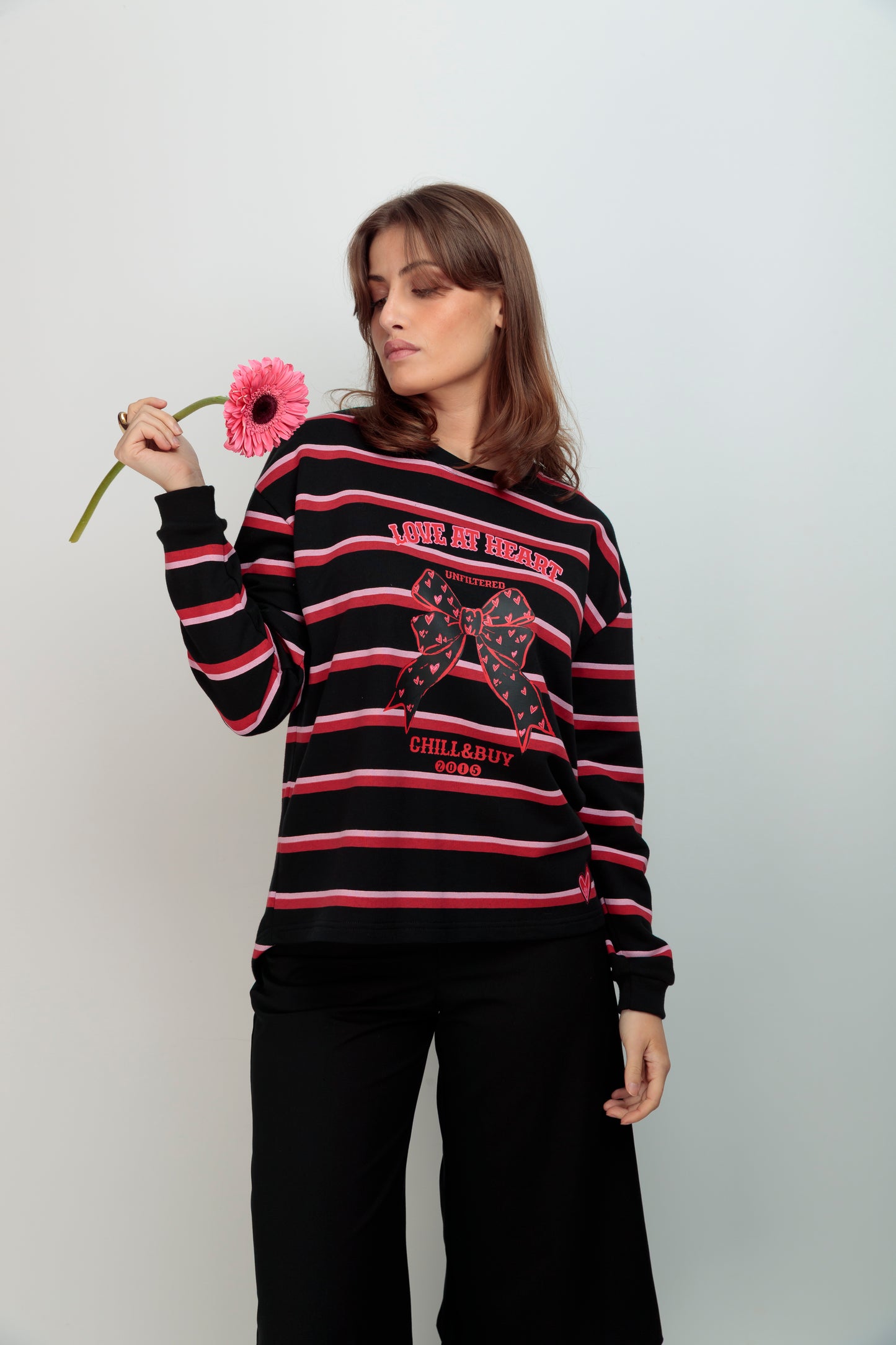 Sudadera Rayas Lazo Feel