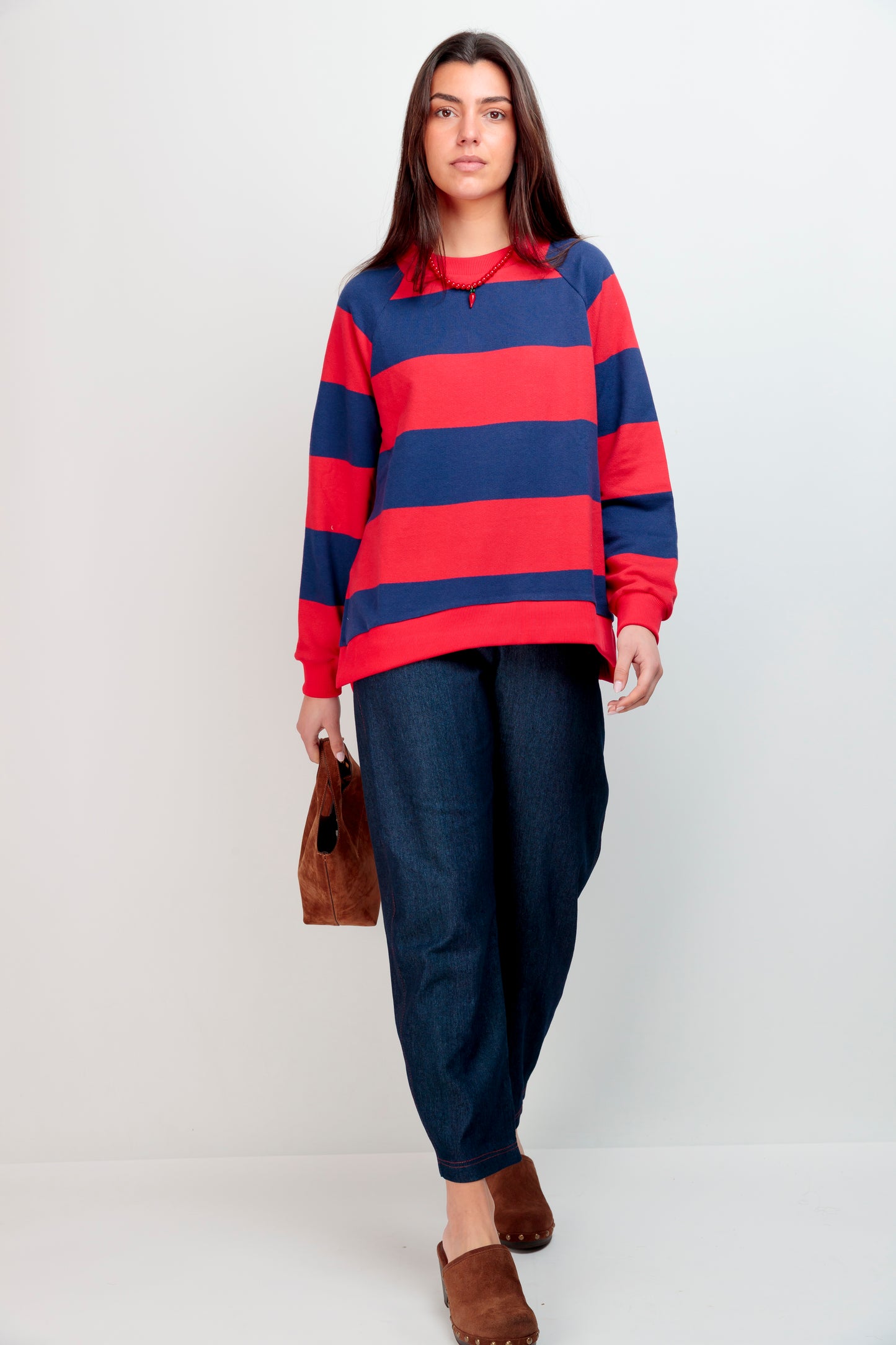 Sweatshirt Rayures Marine