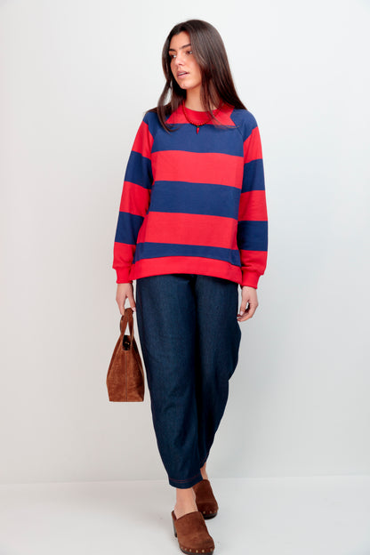 Sweatshirt Rayures Marine