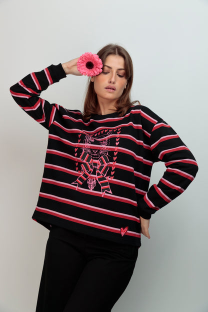 Sudadera Rayas Tiger Lazo