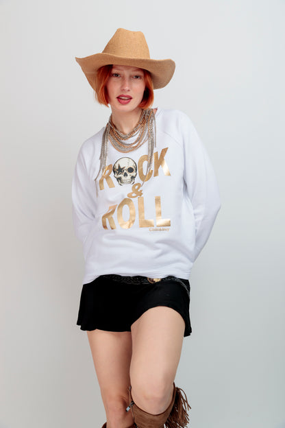 Sudadera Básica Rock Skull