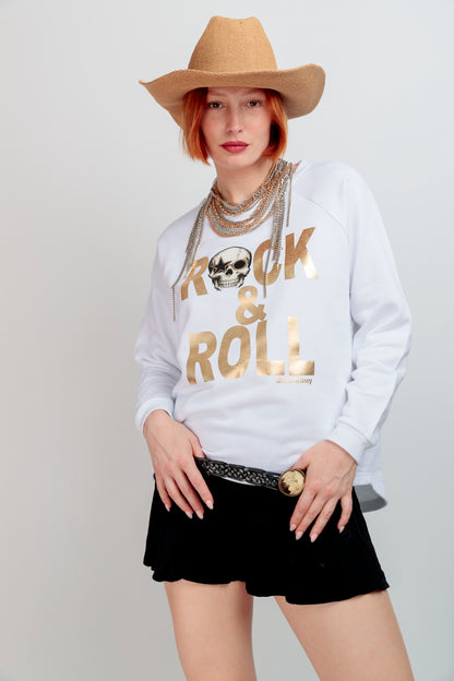 Sudadera Básica Rock Skull