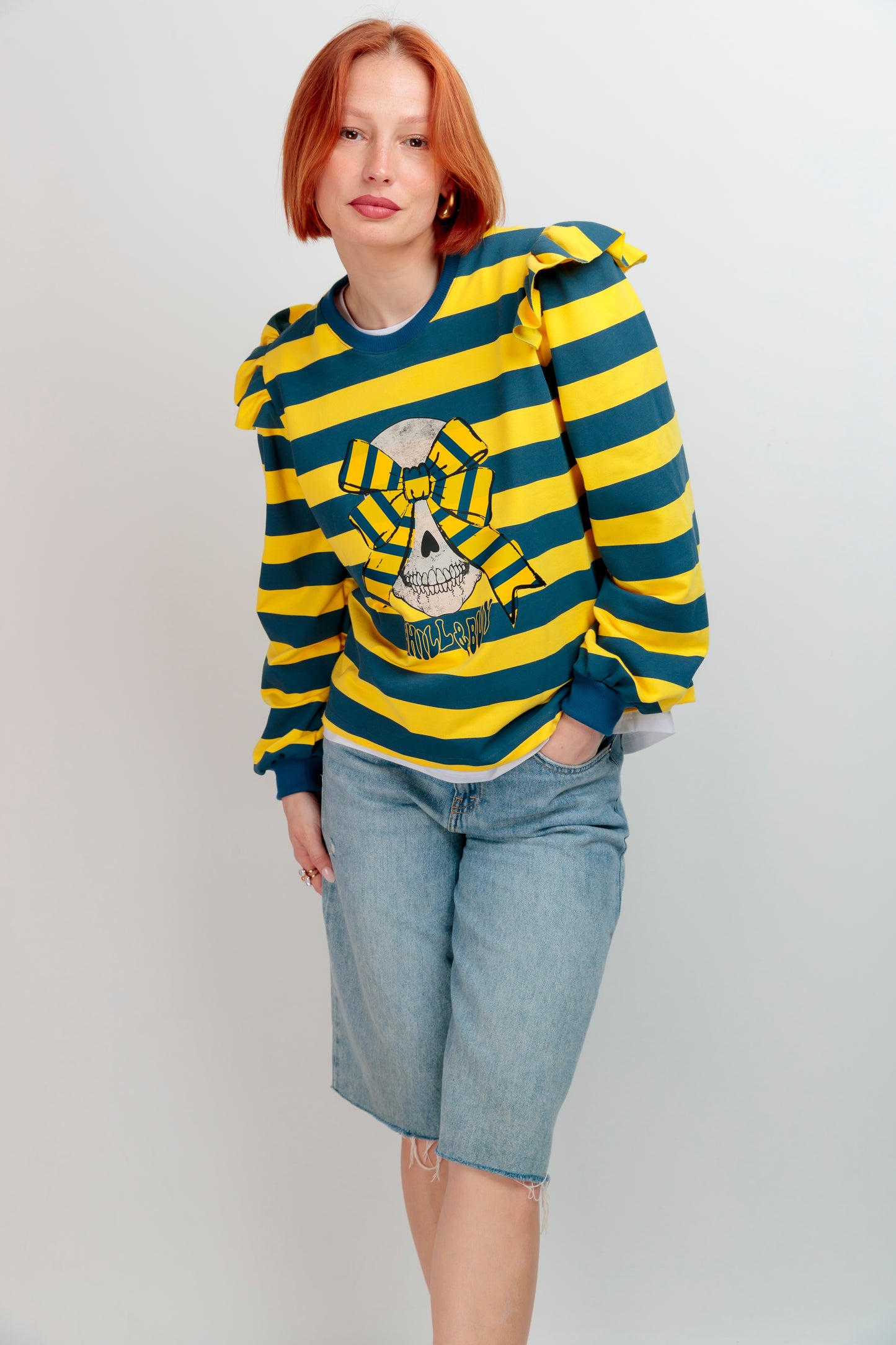 Sudadera Rayas Skull Rayas