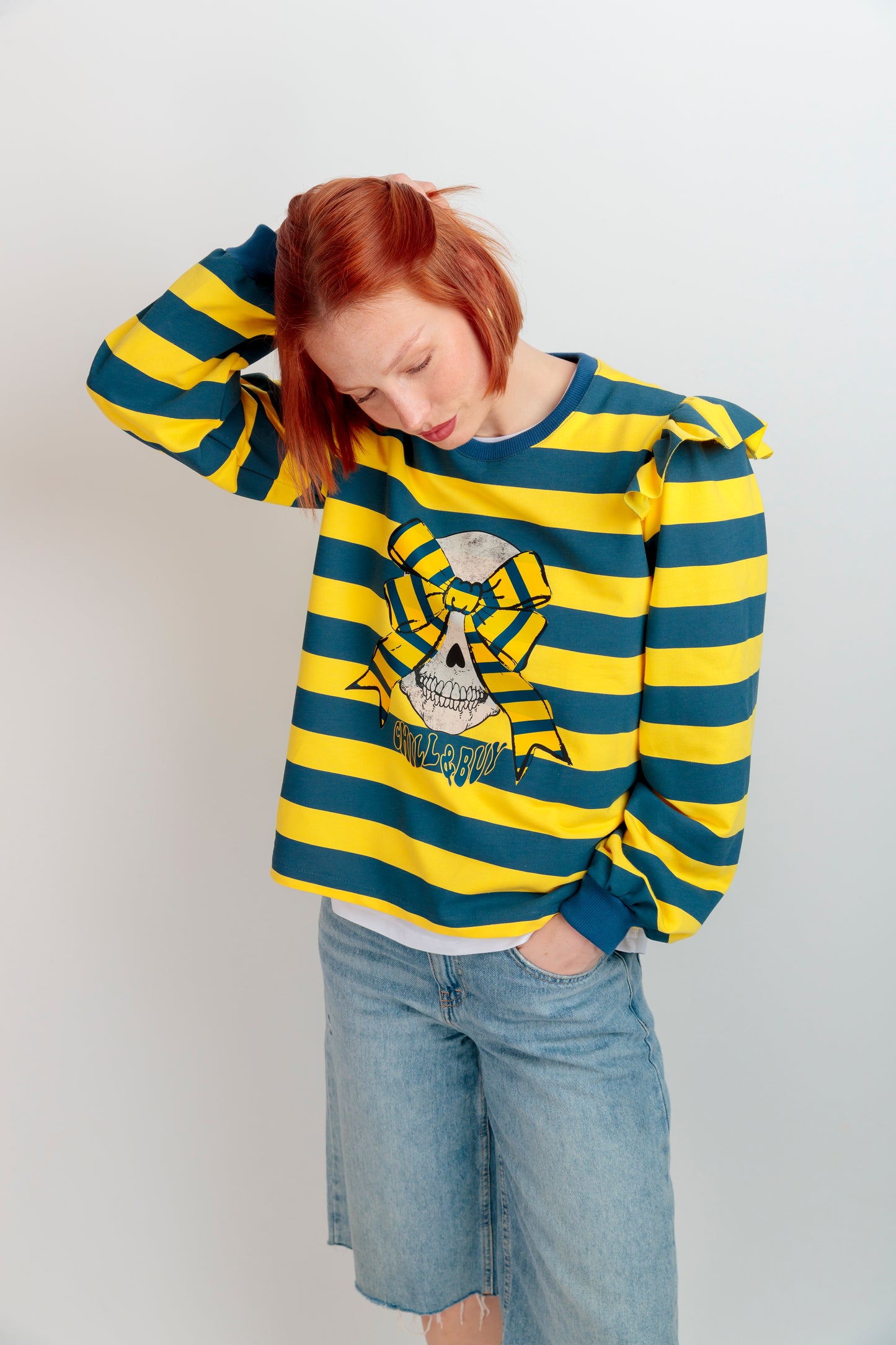 Sudadera Rayas Skull Rayas