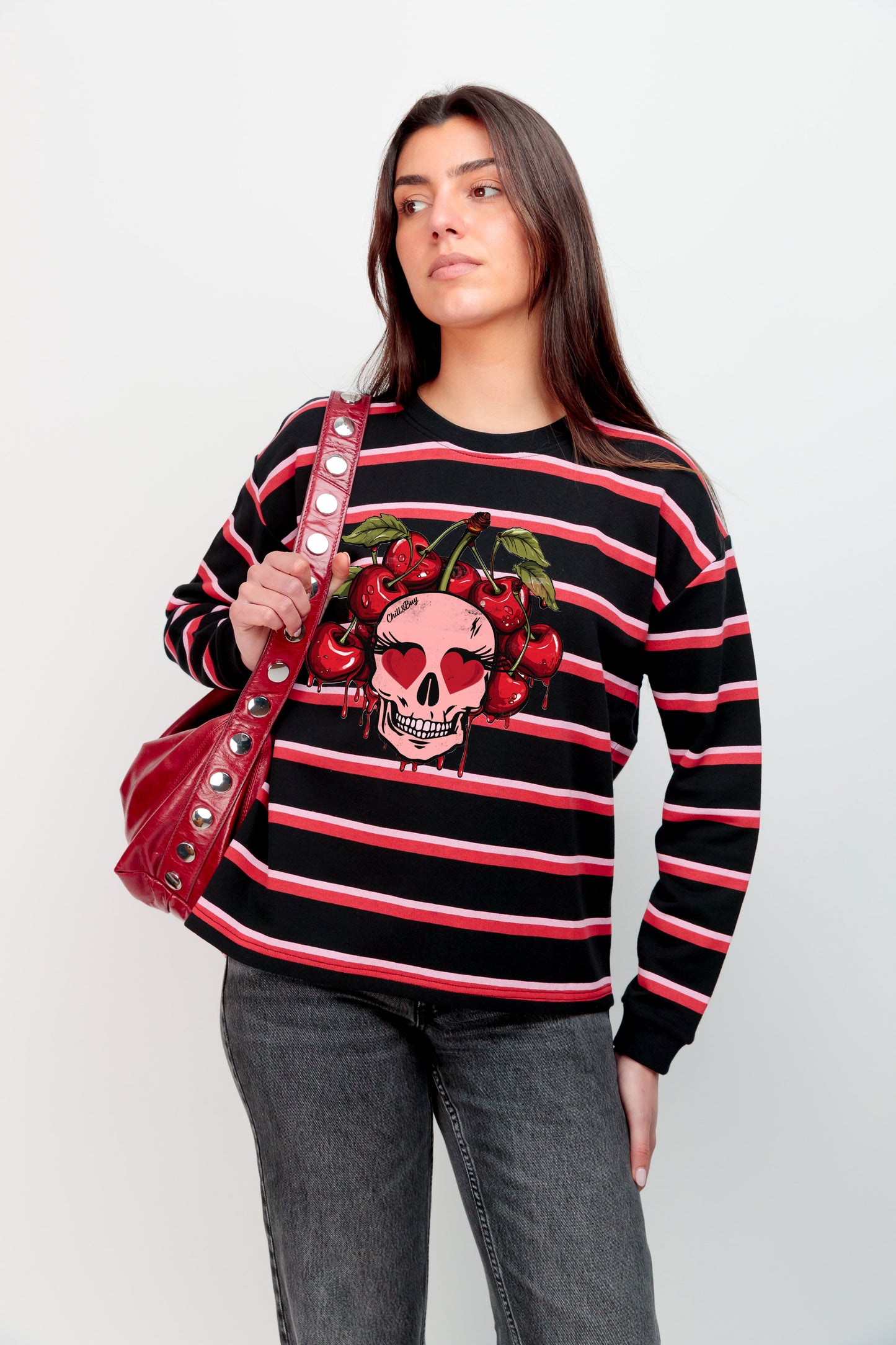 SKULL CHERRY SWEATSHIRT