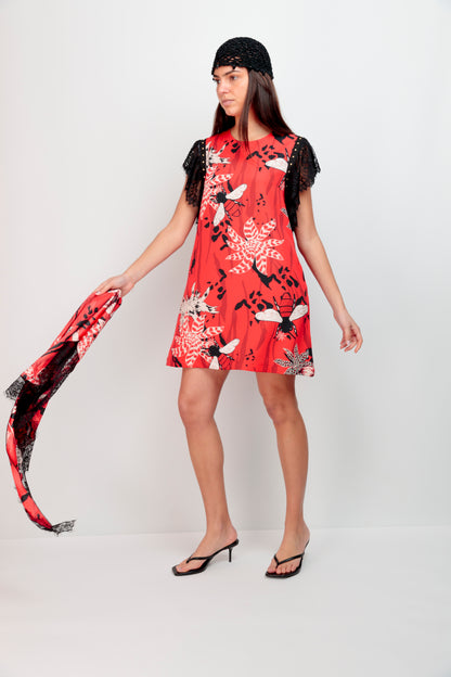 Robe dentelle florale