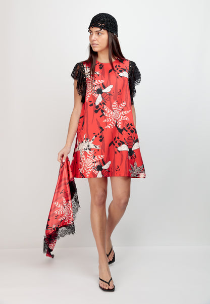 Robe dentelle florale