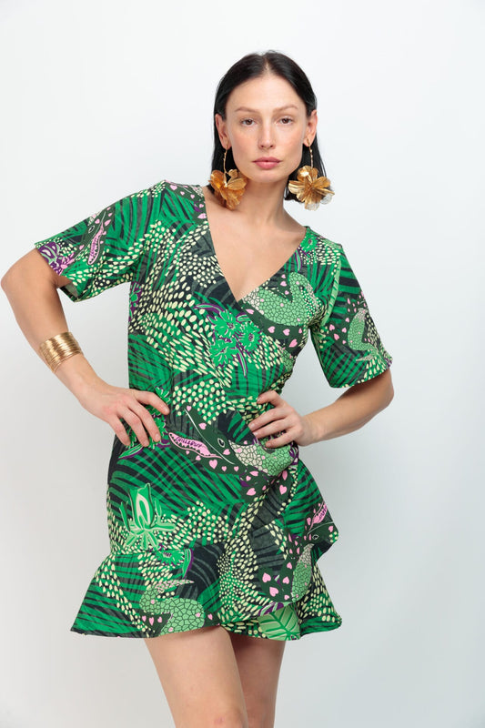 Vestido Cruzado Jungla