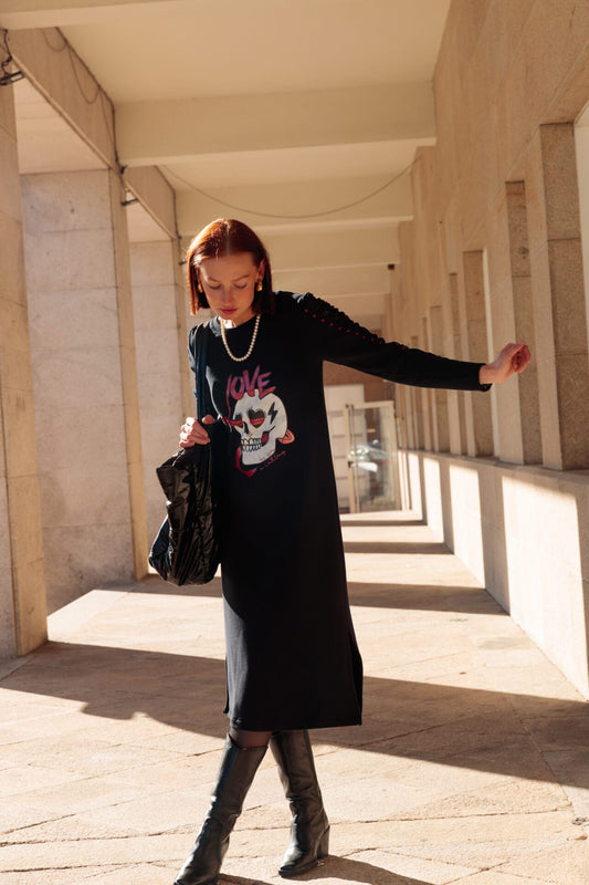 VESTIDO ROMEO SKULL LOVE