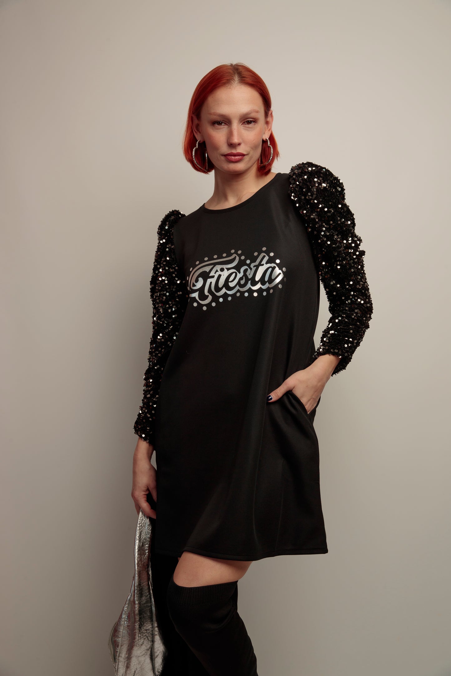 Vestido Lupita Fiesta Plata