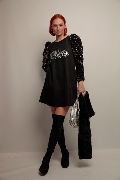 Vestido Lupita Fiesta Plata