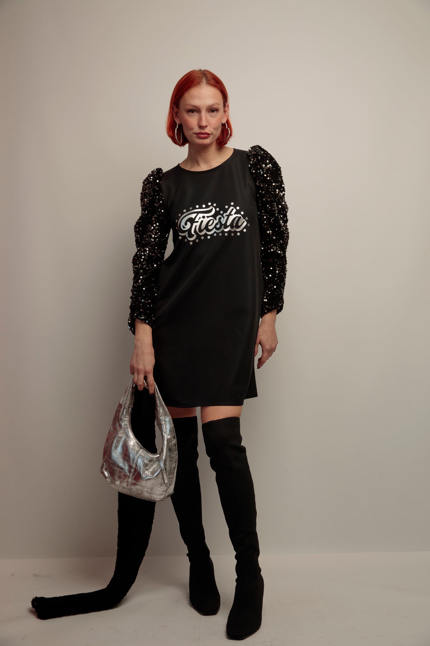 Vestido Lupita Fiesta Plata