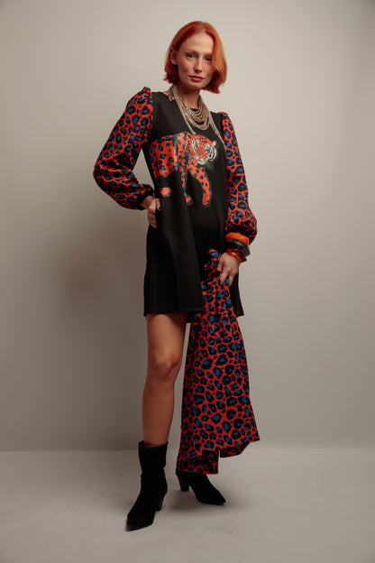 Vestido Abullonado Tigre Caye