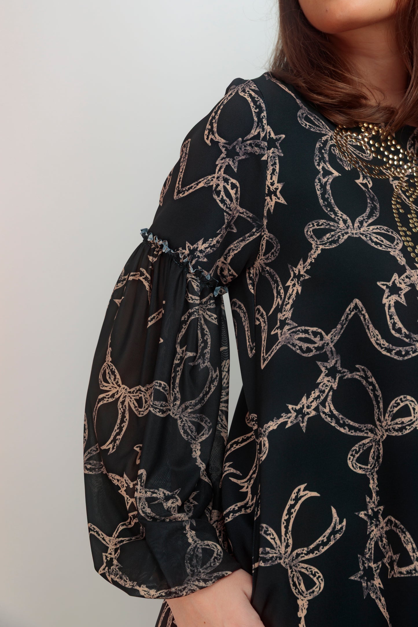 Vestido Athenas Lazo Tachas