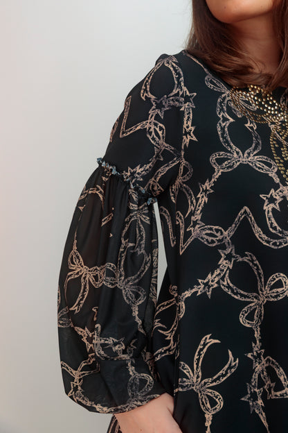 Vestido Athenas Lazo Tachas