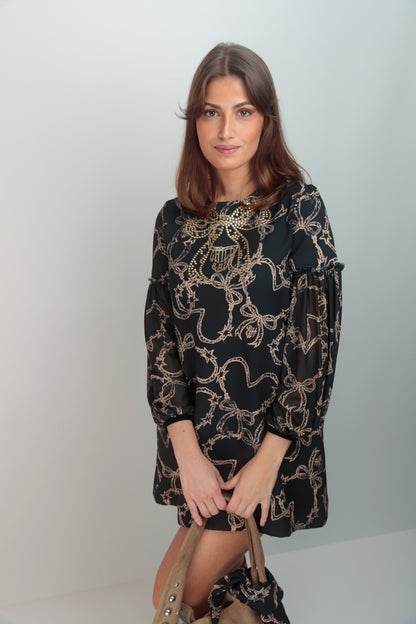 Vestido Athenas Lazo Tachas