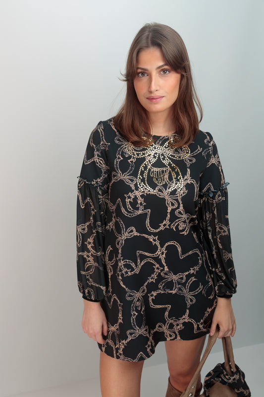 Vestido Athenas Lazo Tachas