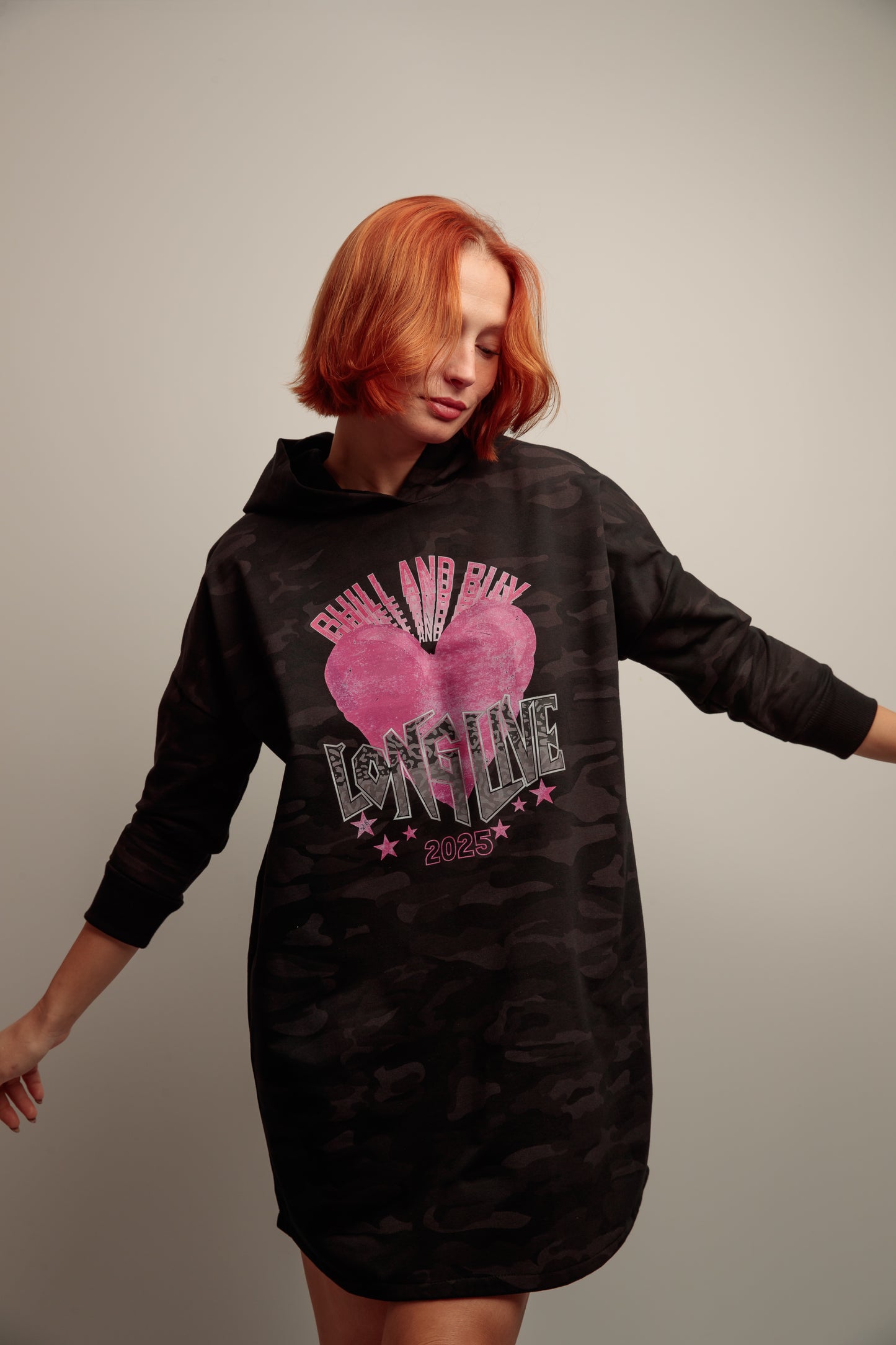 Vestido Capucha Corazón Live