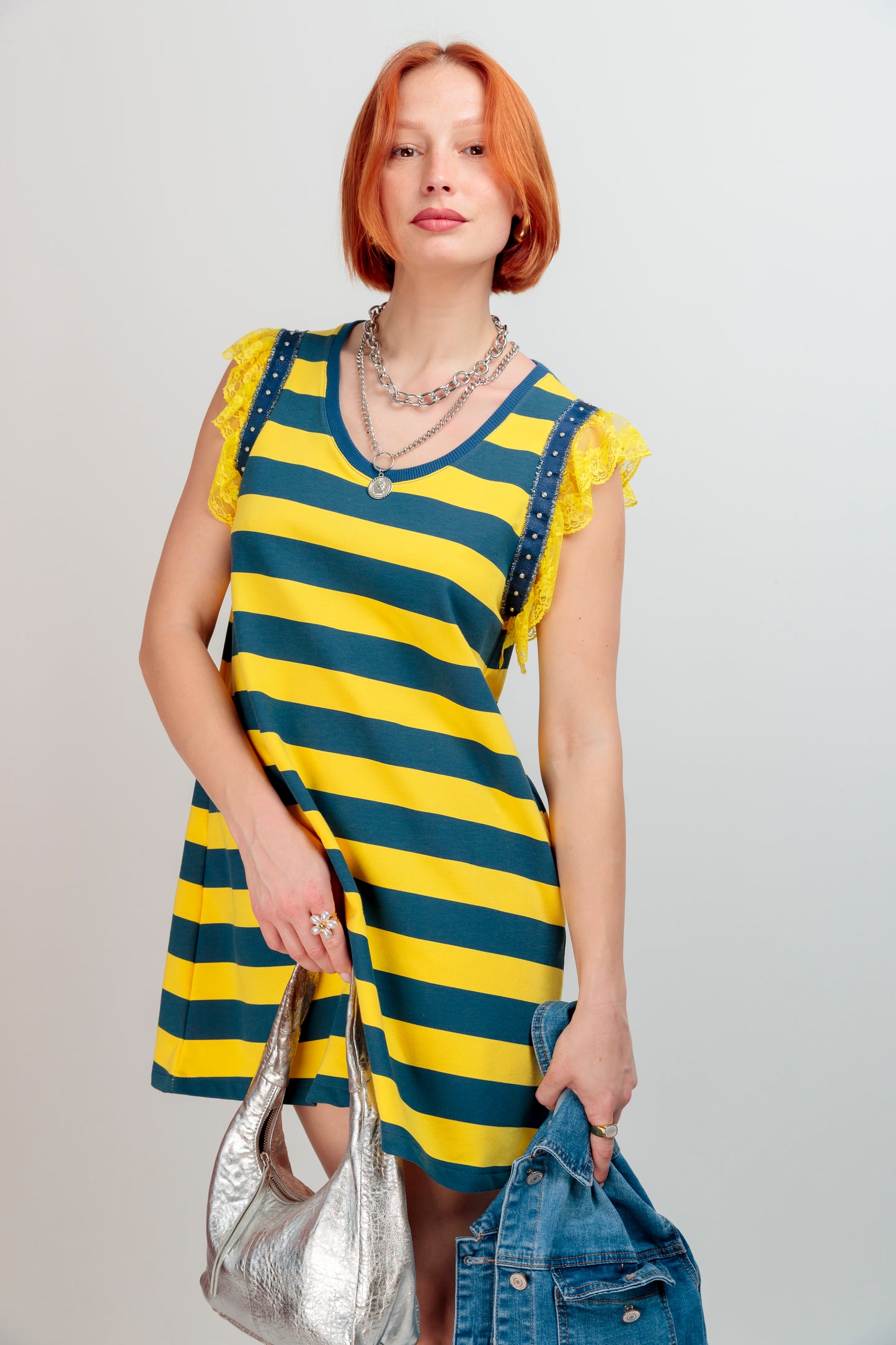 Vestido Dream Rayas Amarillo