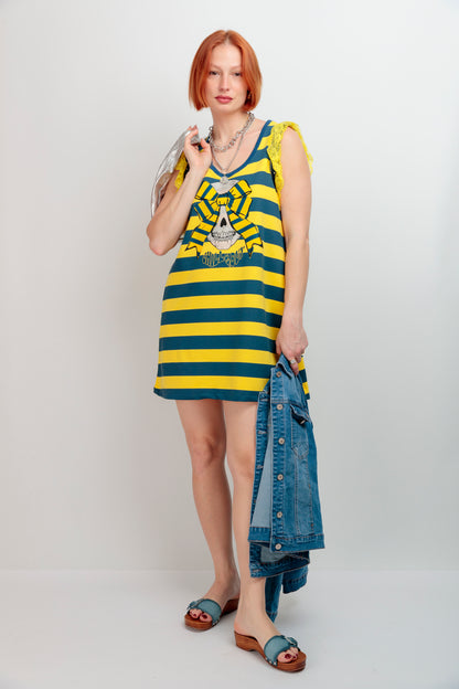 Vestido Dream Skull Rayas
