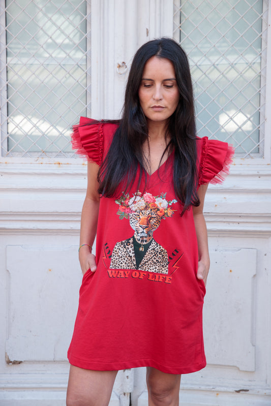 Vestido Flash Tigre Flores