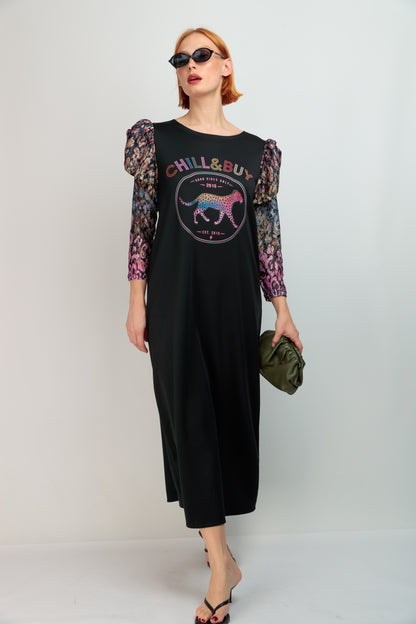 Vestido Largo Blow Panther Fortuna