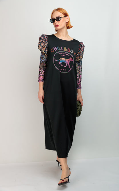 Vestido Largo Blow Panther Fortuna