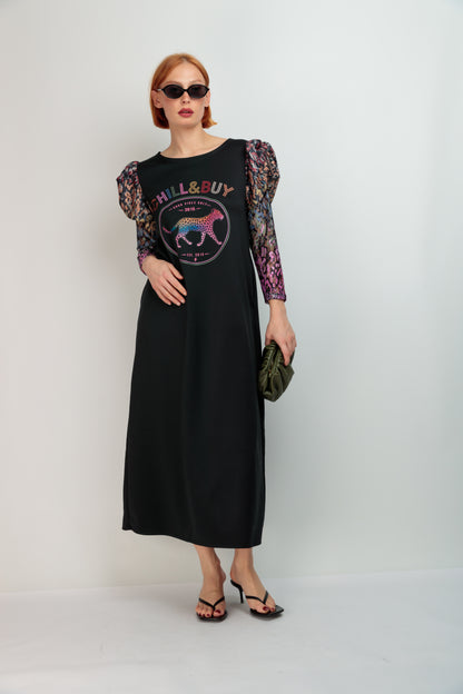 Vestido Largo Blow Panther Fortuna