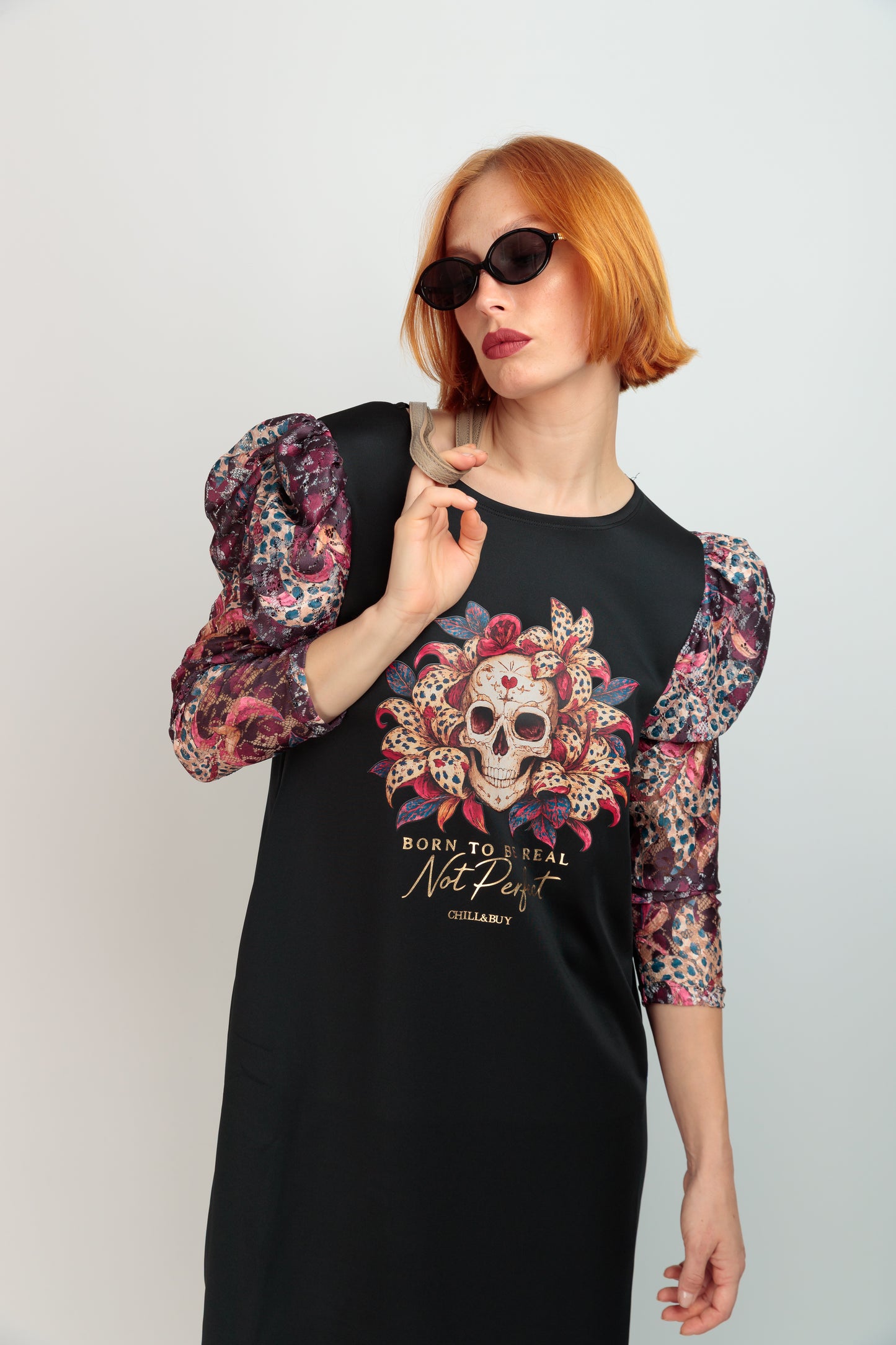 Vestido Largo Blow Skull Mireya