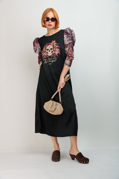 Vestido Largo Blow Skull Mireya