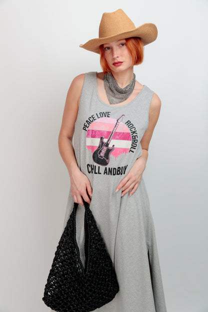 Vestido Largo Guitarra Peace