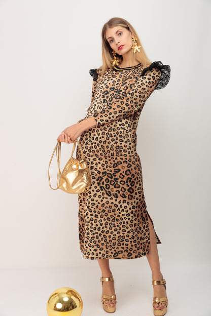 Vestido Largo Leopard