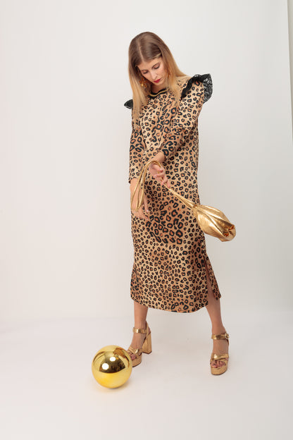 Vestido Largo Leopard