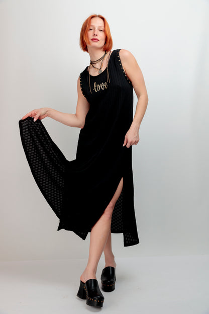 Vestido Punto Calado Love