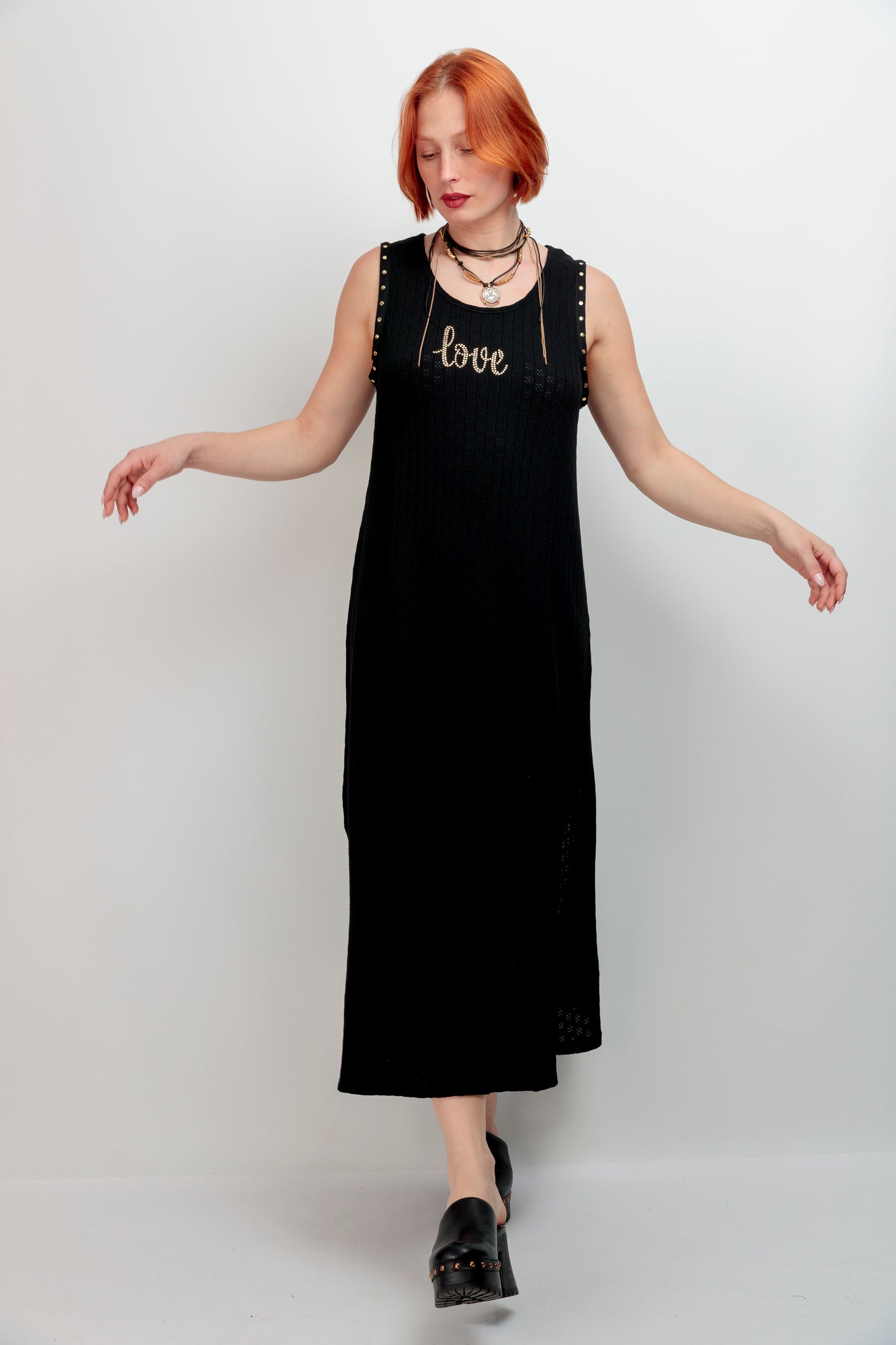 Vestido Punto Calado Love