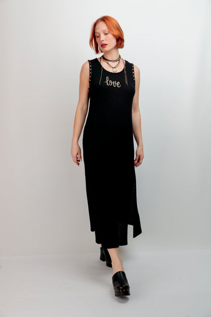 Vestido Punto Calado Love